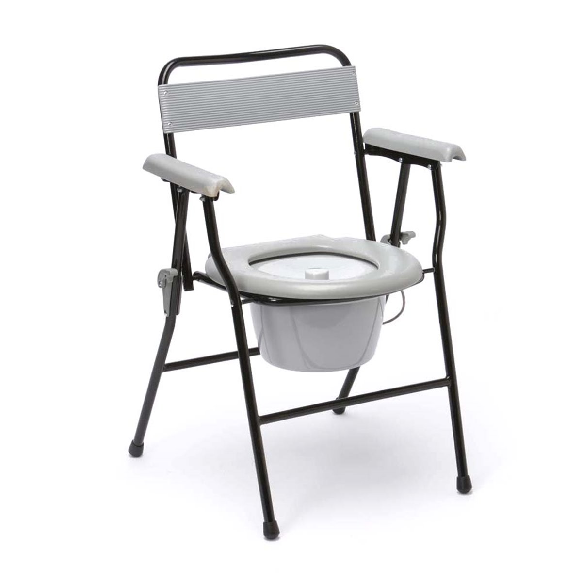 Drive Folding Commode Chair with Backrest