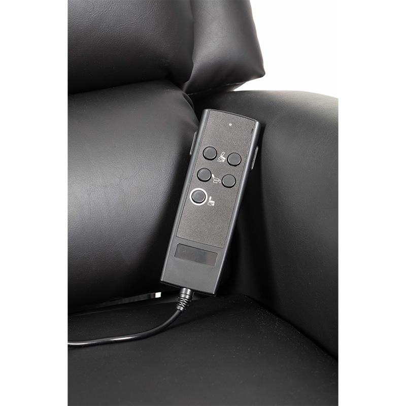 Alaska Extra Large AM-PVC Crib 5 Dual Motor Riser Recliner (Black) - Image 3