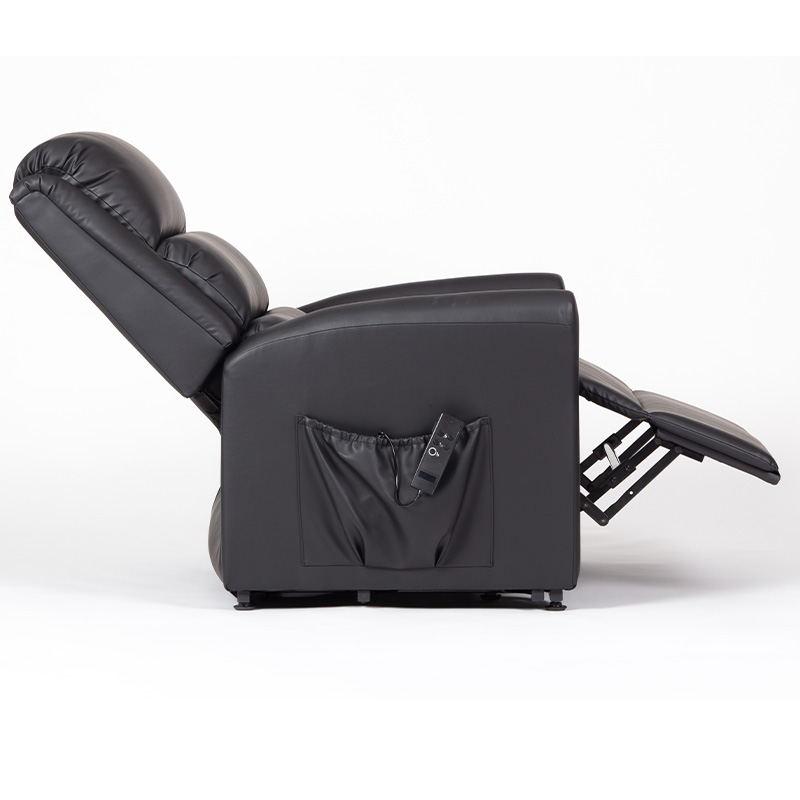 Alaska Extra Large AM-PVC Crib 5 Dual Motor Riser Recliner (Black) - Image 2