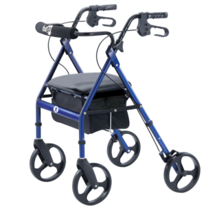Rollator in Blue with 8" Wheels