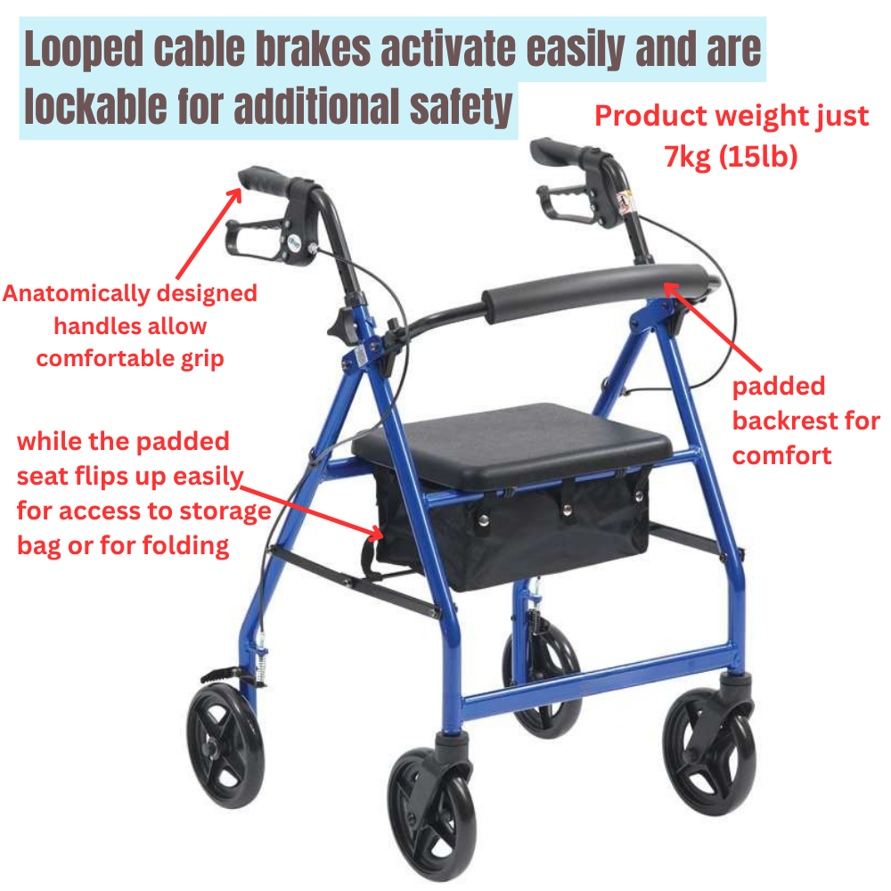 Aluminium Lightweight Rollator - Outdoor