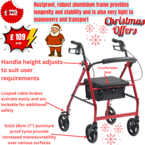 Aluminium Lightweight Rollator - Outdoor