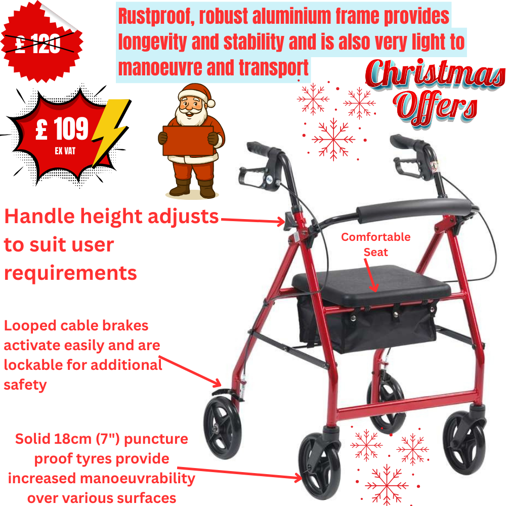 Aluminium Lightweight Rollator - Outdoor