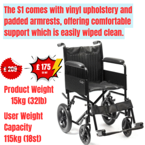 S1 Steel Transit Wheelchair