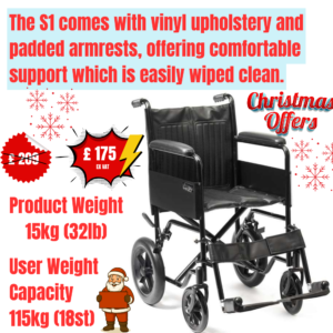 S1 Steel Transit Wheelchair