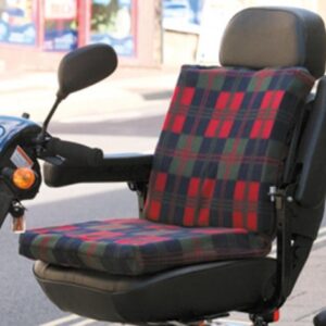 HARLEY 2-WAY SCULPTURED SUPPORT CUSHION - RED CHECK TARTAN