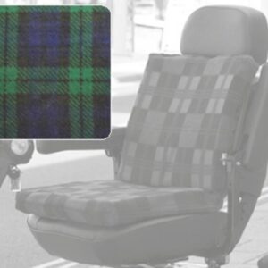 HARLEY 2-WAY SCULPTURED SUPPORT CUSHION - BLACKWATCH TARTAN