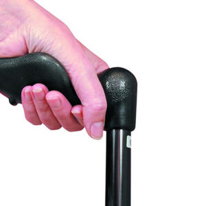 Arthritis Grip Cane Adjustable - Black, Right Handed