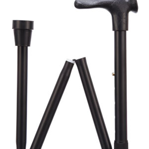 Comfort Grip Cane - Folding, adjustable, Right Handed - Black