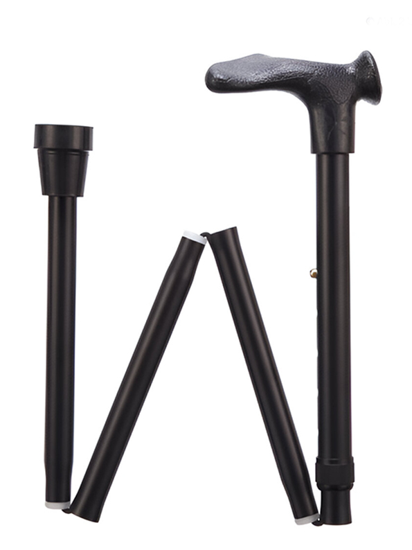 Comfort Grip Cane - Folding, adjustable, Right Handed - Black