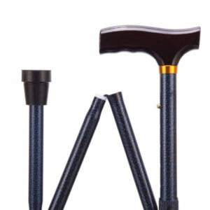 Folding Adjustable Walking Sticks - Blue Ice 29-33"