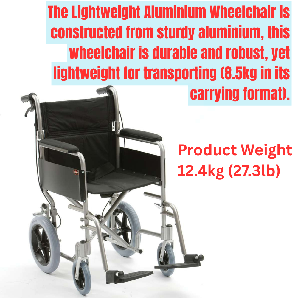 18" Lightweight Aluminium Wheelchair (Transit)