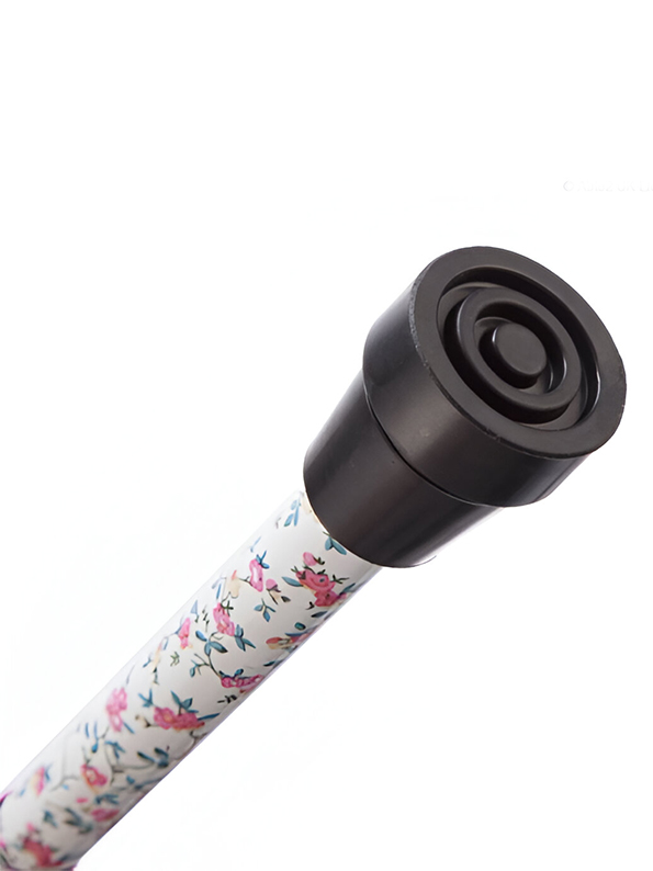 Folding Adjustable Walking Sticks - Pink Flowers 29-33" - Image 6