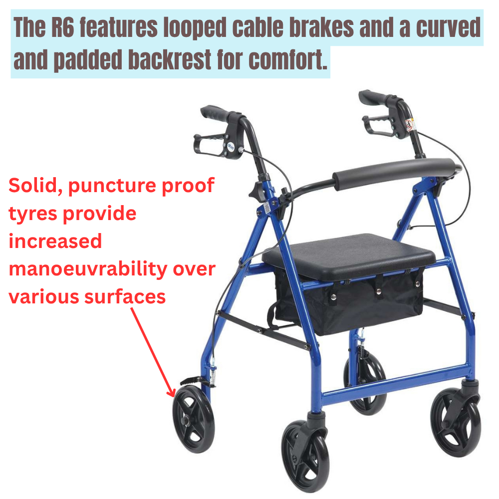 Aluminium Lightweight Rollator - Indoor - Image 2