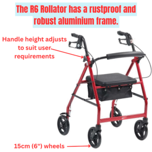 Aluminium Lightweight Rollator - Indoor