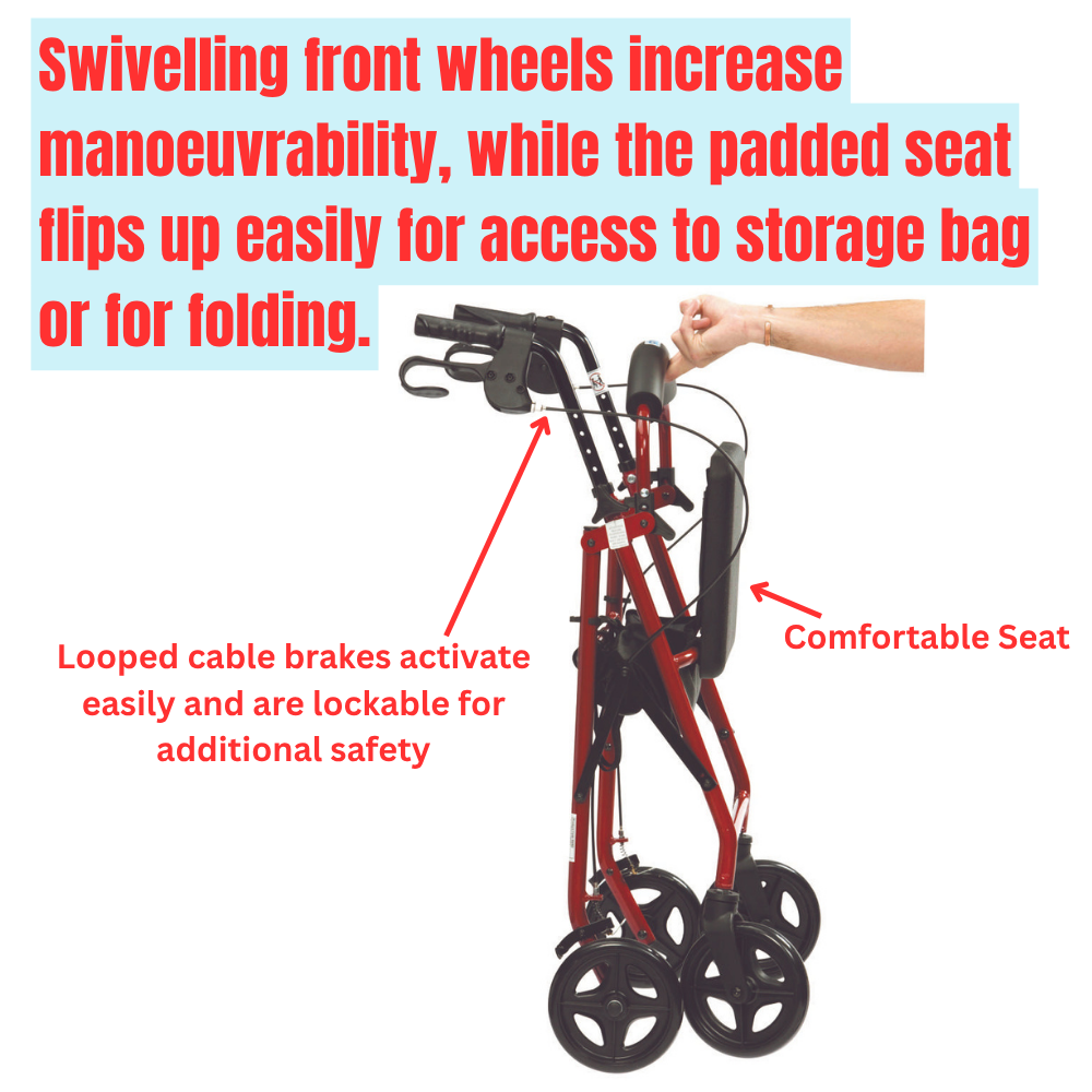 Aluminium Lightweight Rollator - Indoor - Image 4