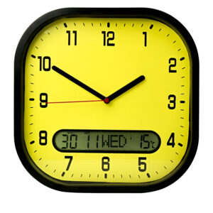 High Contrast Day-Date Wall Clock