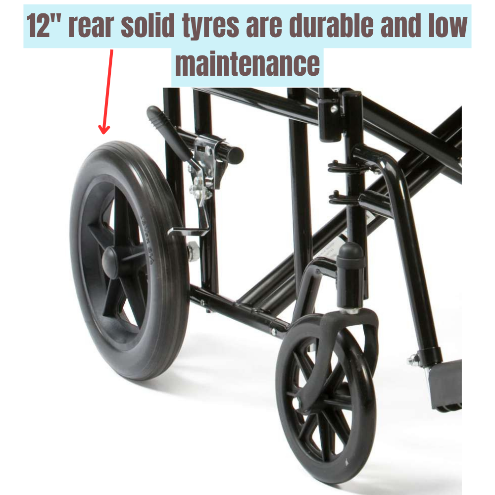 Bariatric Steel Transport Chair - Image 3