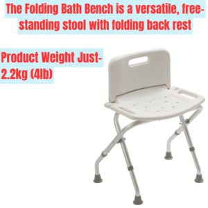 Folding Bath Bench with Back