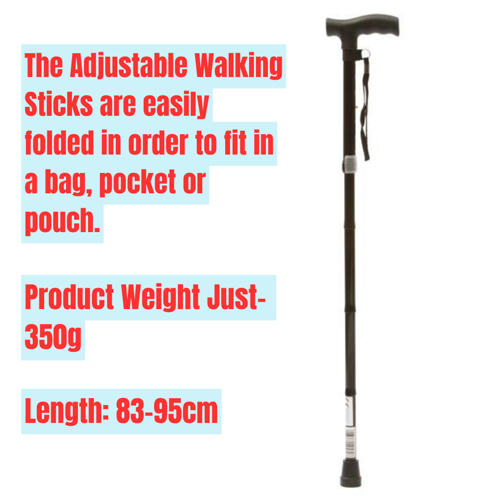 Adjustable Folding Walking Stick - Image 2