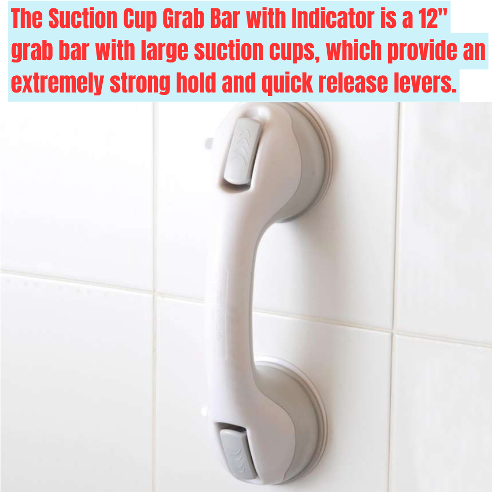 Grey Suction Cup Grab Bar - Image 2