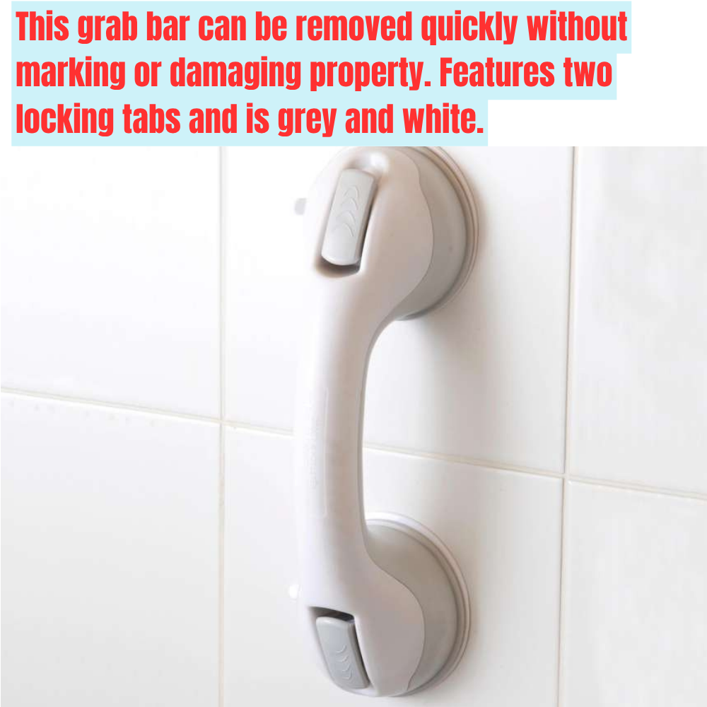 Grey Suction Cup Grab Bar - Image 3