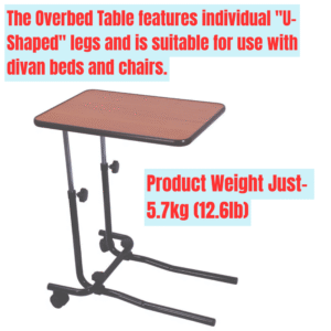 Over Bed Table - 2 Castors