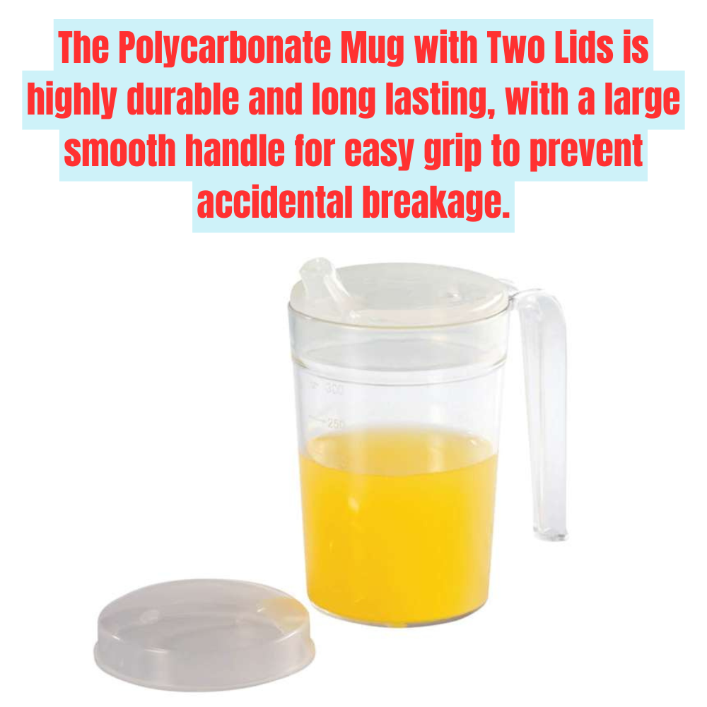 Polycarbonate Mug with Two Lids