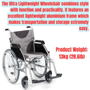 Ultra Lightweight Self-Propel Aluminium Wheelchair