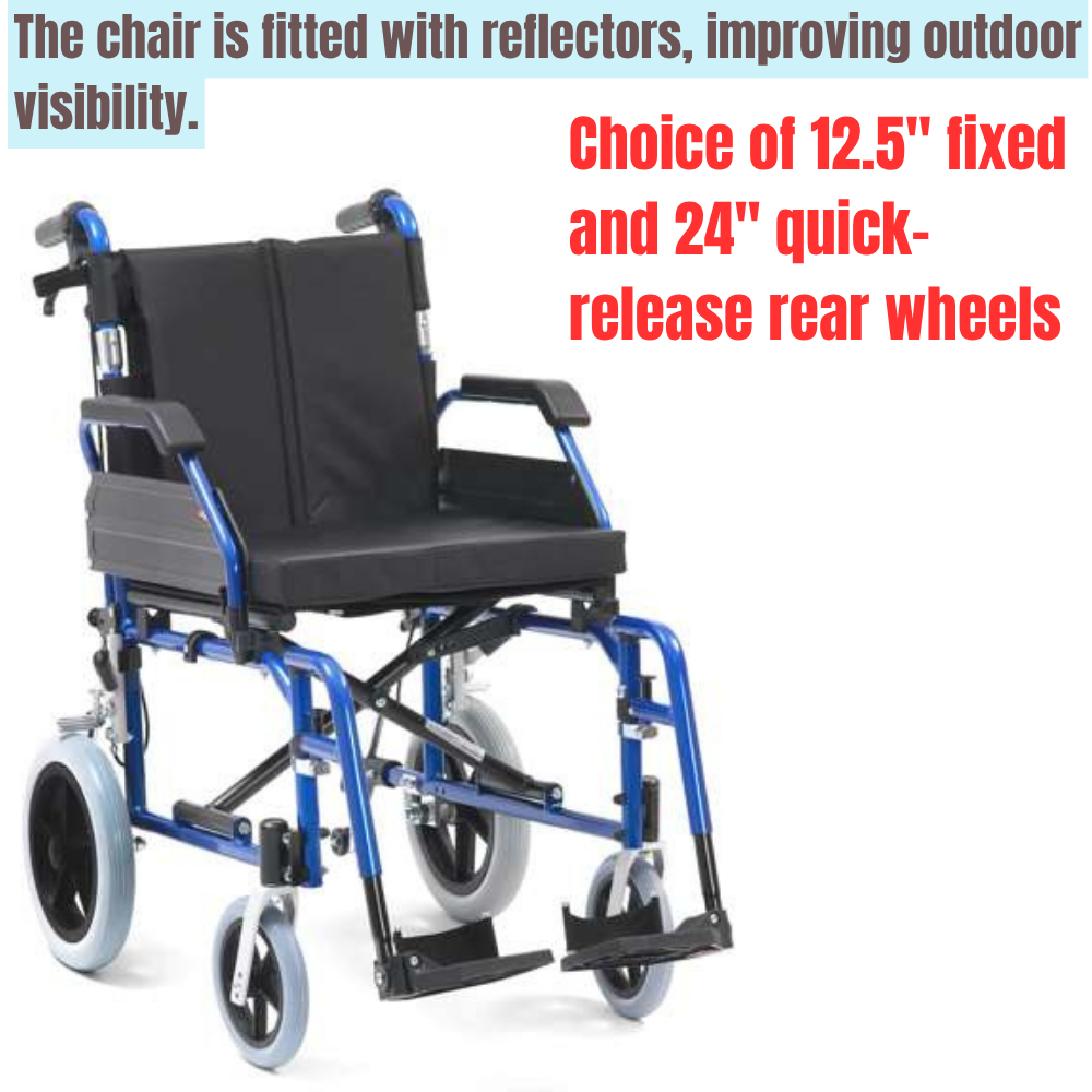 XS Aluminium Transit Wheelchairs - Image 3