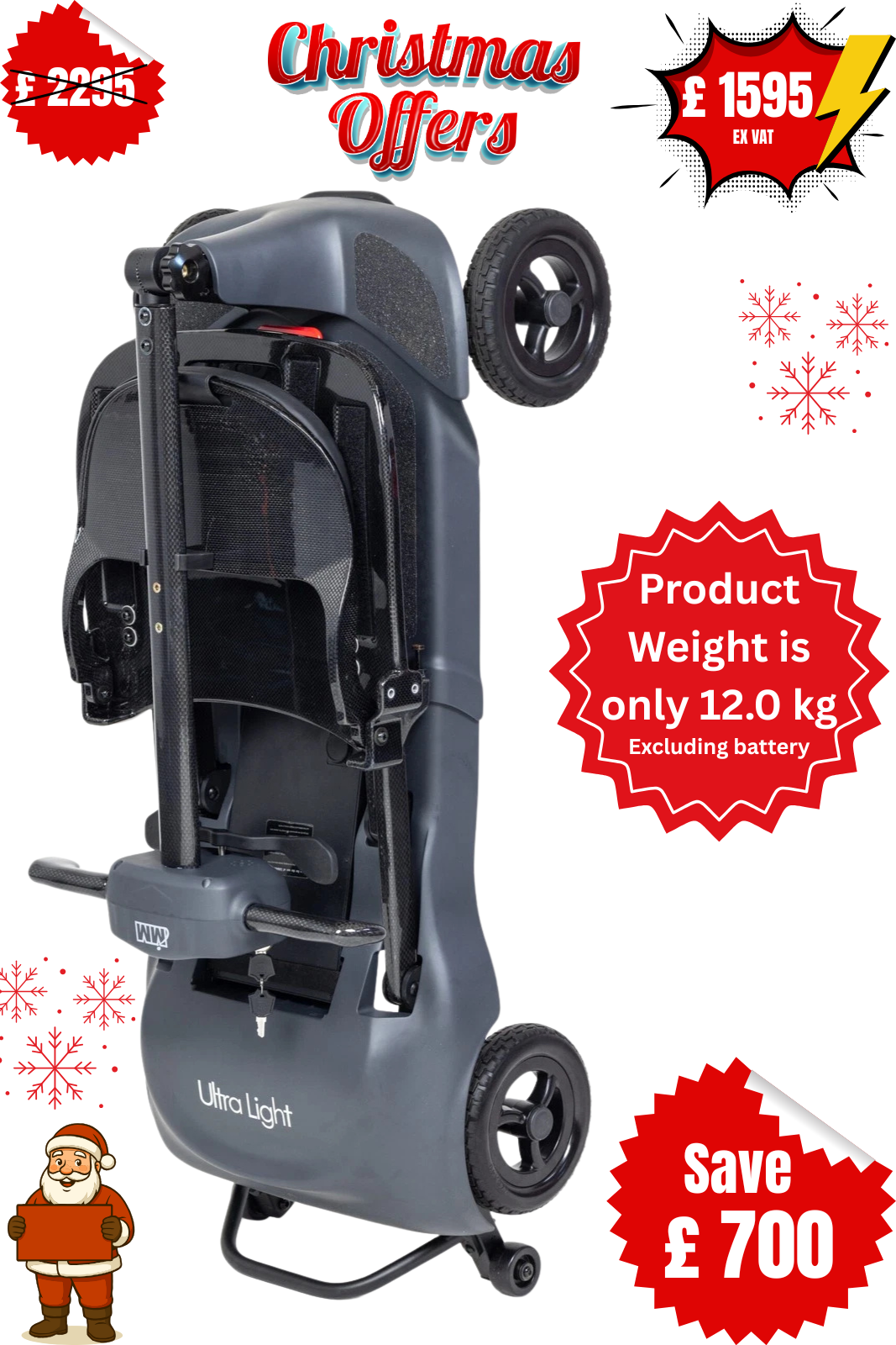 Genie Ultralight folding Mobility Scooter Only 12.0kg - Image 10