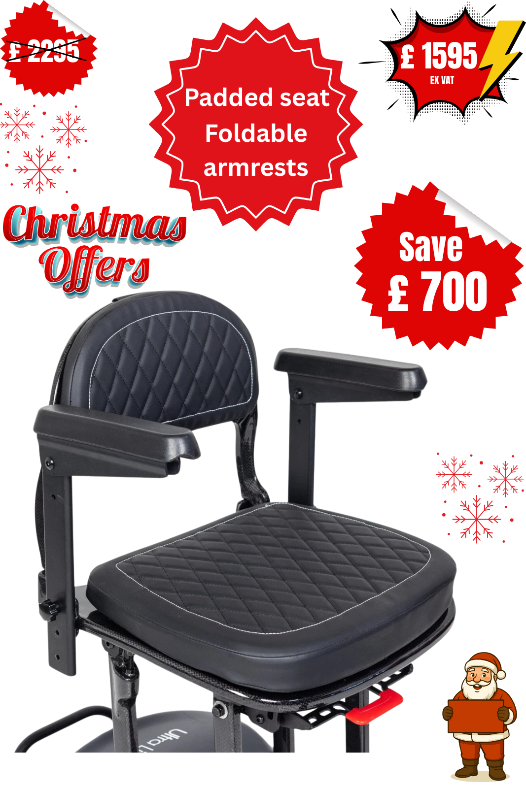 Genie Ultralight folding Mobility Scooter Only 12.0kg - Image 4