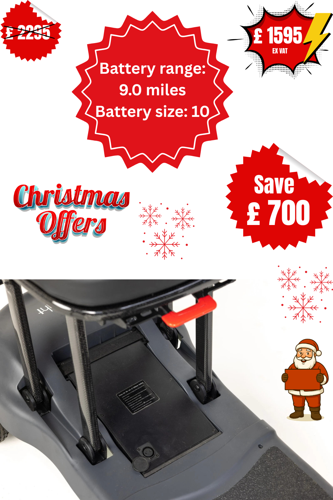 Genie Ultralight folding Mobility Scooter Only 12.0kg - Image 8