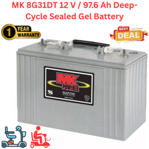 MK 8G31DT, 12 V / 97.6 Ah Deep-Cycle Sealed Gel Rechargeable Battery