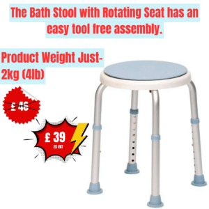 Bath Stool with Rotating Seat