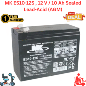 MK ES10-12S, 12 V / 10 Ah Sealed Lead-Acid (AGM) Battery