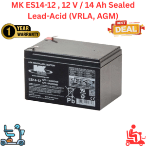 MK ES14-12, 12 V / 14 Ah Sealed Lead-Acid (VRLA, AGM) Battery