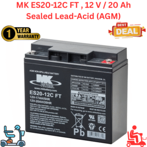 MK ES20-12C FT, 12 V / 20 Ah Sealed Lead-Acid (AGM) Battery
