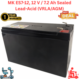 MK ES7-12, 12 V / 7.2 Ah Sealed Lead-Acid (VRLA/AGM) Battery