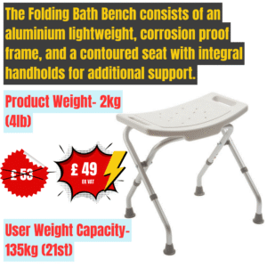 Folding Bath Bench (Retail Packed)