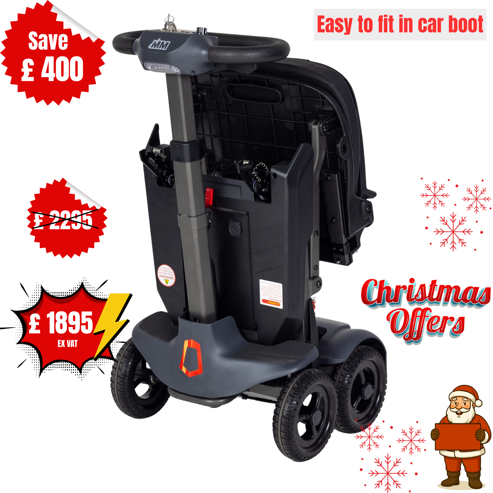 Genie Auto | Product Weight just 17.5kg | lightest auto-folding scooter - Image 7