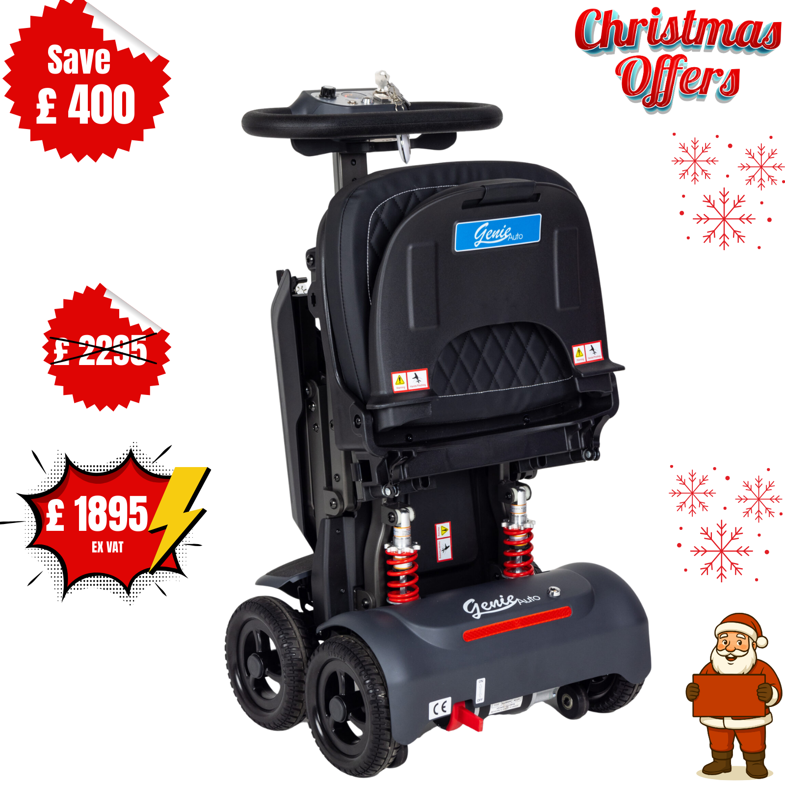 Genie Auto | Product Weight just 17.5kg | lightest auto-folding scooter - Image 8