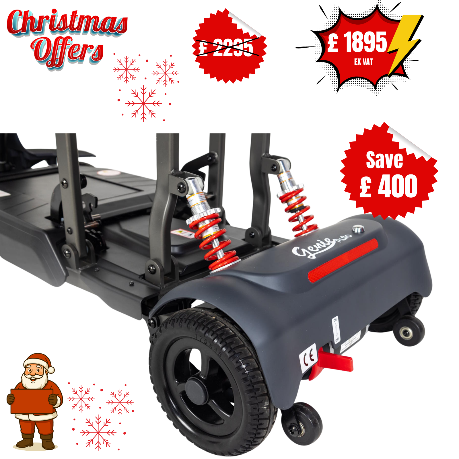 Genie Auto | Product Weight just 17.5kg | lightest auto-folding scooter - Image 15