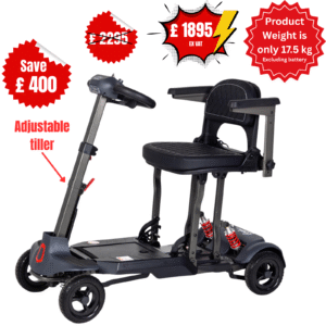 Genie Auto | Product Weight just 17.5kg | lightest auto-folding scooter
