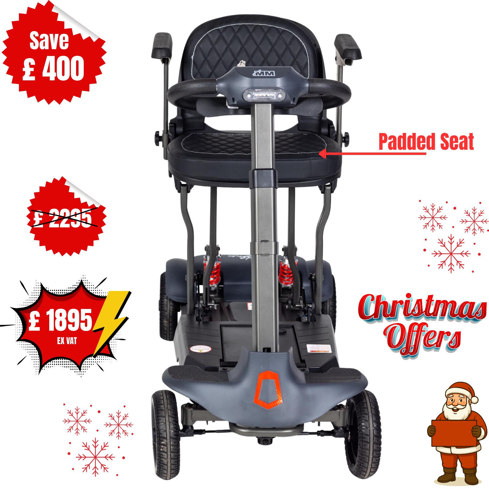 Genie Auto | Product Weight just 17.5kg | lightest auto-folding scooter - Image 3