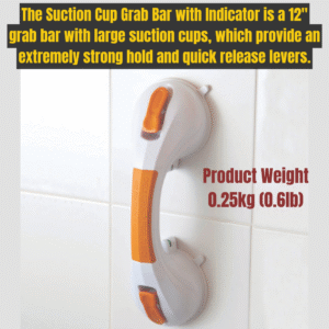 Orange Suction Cup Grab Bar