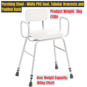Perching Stool with Padded Seat