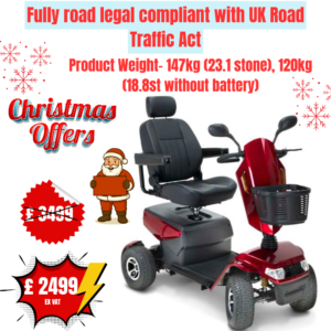 Safari 8mph Scooter | Mobility Scooter, All Terrain, Full Suspension, Road Ready