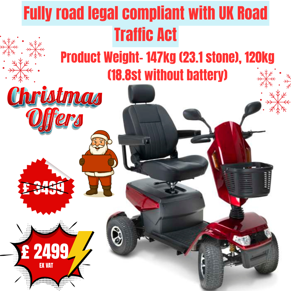 Safari 8mph Scooter | Mobility Scooter, All Terrain, Full Suspension, Road Ready