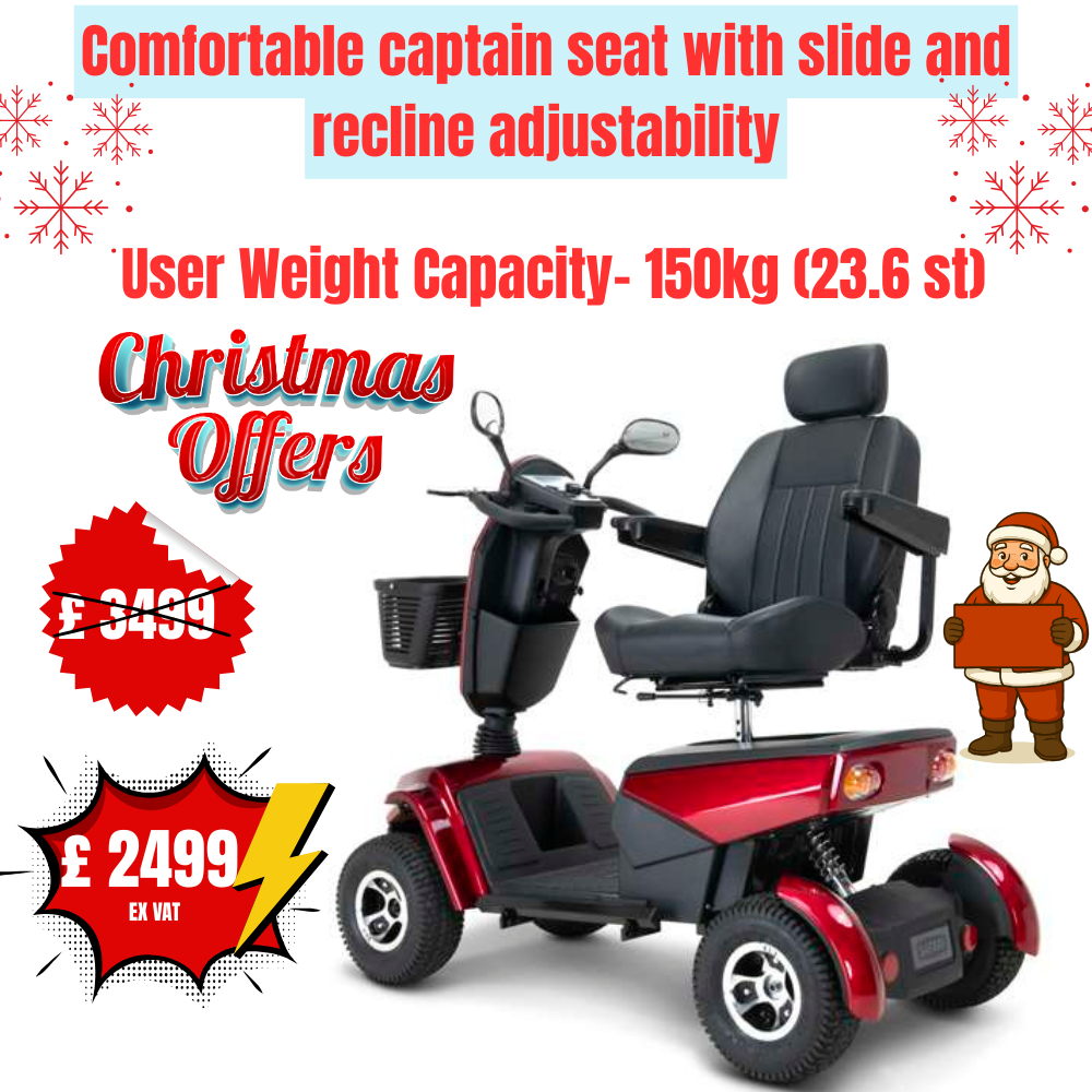 Safari 8mph Scooter | Mobility Scooter, All Terrain, Full Suspension, Road Ready - Image 4